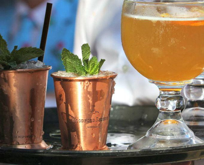 Mint Juleps were served at The Rustic's Kentucky Derby watching party. 