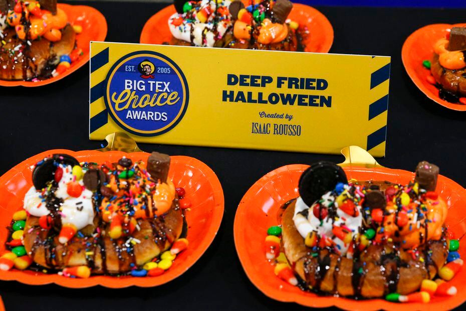 Imagine if you took the best of your kids' Halloween basket and put it on top of a soft pretzel. That's Isaac Rousso's vision with his deep-fried Halloween dessert. It was inspired by his two kids.