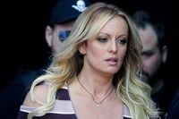 Stormy Daniels arrives at an event in Berlin, on Oct. 11, 2018. The porn actor was called as...