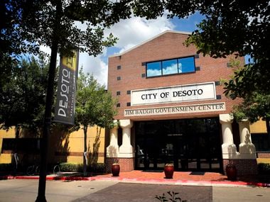 The City of DeSoto's Jim Baugh Government Center is pictured in DeSoto Town Center in DeSoto.