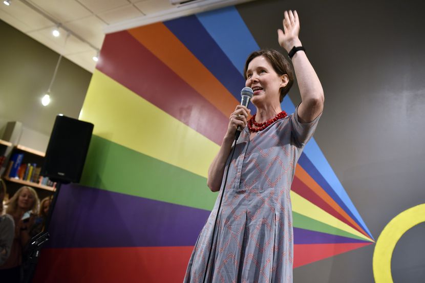 Author Ann Patchett spoke about the importance of independent bookstores during the grand...