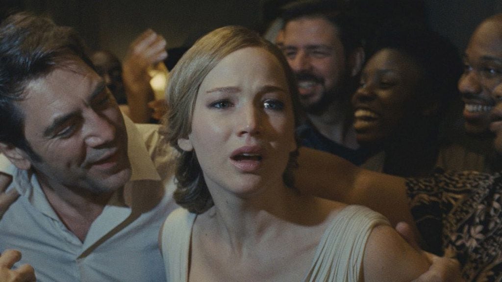 He loved it, she hated it: Javier Bardem and Jennifer Lawrence in the bonkers climax of...