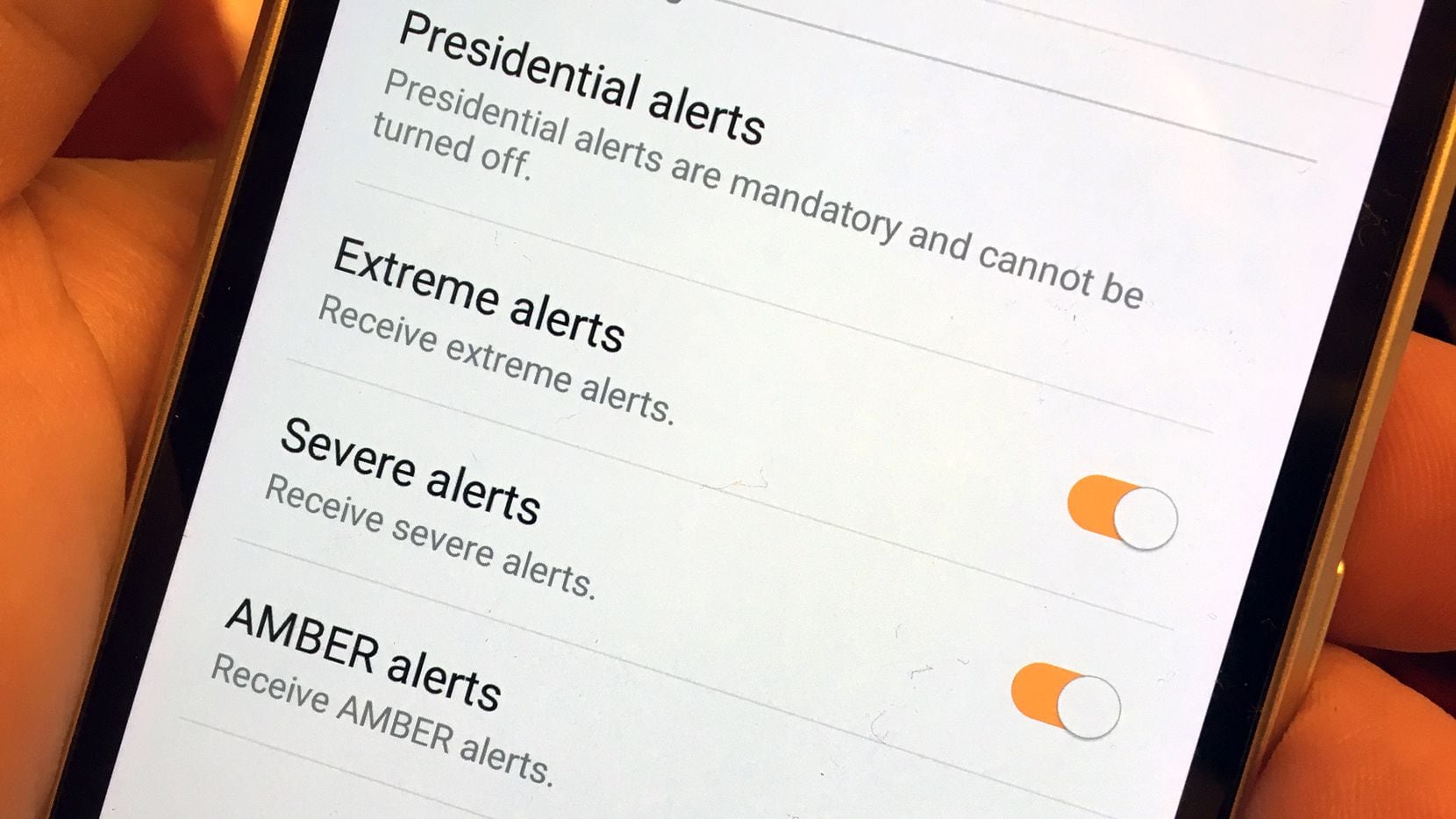 Learn how to enable and disable emergency alerts on your smartphone