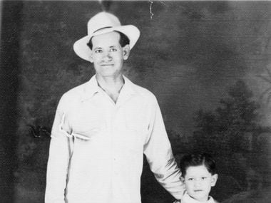 Trini Lopez as a young boy with his father. 