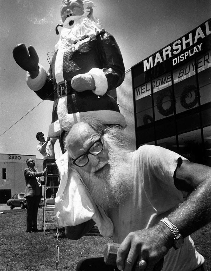 Flashback Big Tex Creator Constructed Colossal Santa Claus On