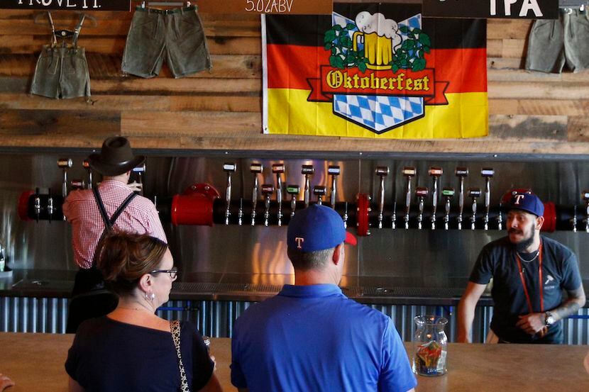 The bar at Legal Draft Beer Co. in Arlington, Texas Oct. 1, 2016. 