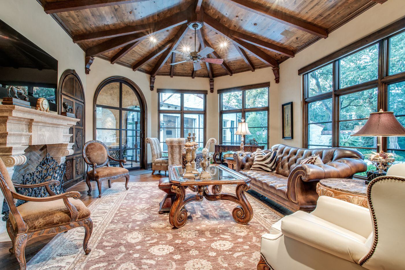 Take a look at the Tuscan style home at 5335 Meaders Lane in Dallas, TX.