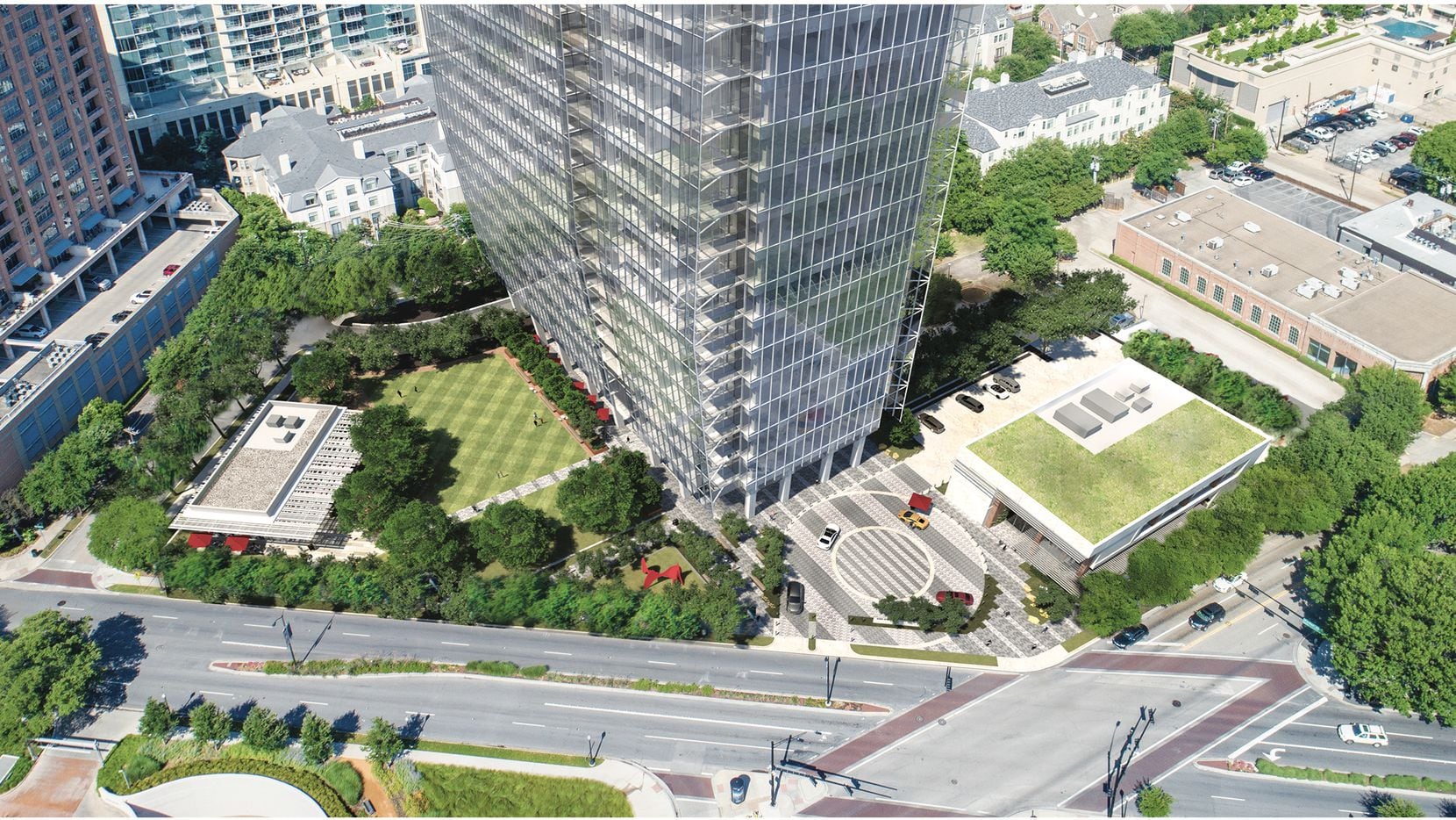 Granite Properties wants to build an office tower, a park and open space, and two restaurant...