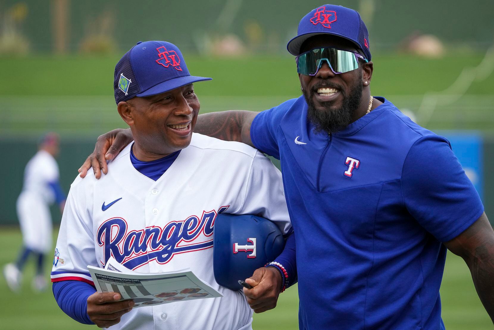 Texas Rangers BP Pitcher Tony Beasley Roasted For Adolis Garcia Home Run  Derby - Sports Illustrated Texas Rangers News, Analysis and More