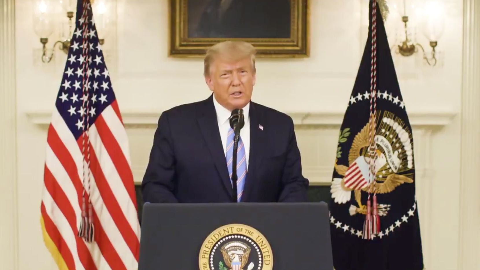 In a video posted to Twitter on Jan. 7, 2021, President Donald Trump condemned the violence...