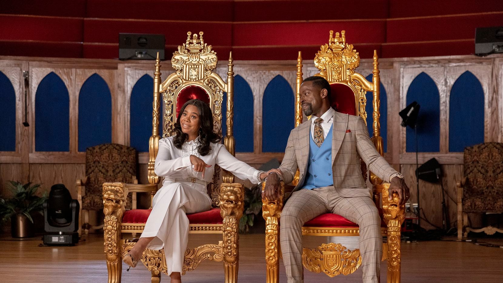 Regina Hall and Sterling K. Brown star in "Honk for Jesus. Save Your Soul," a satire about a...
