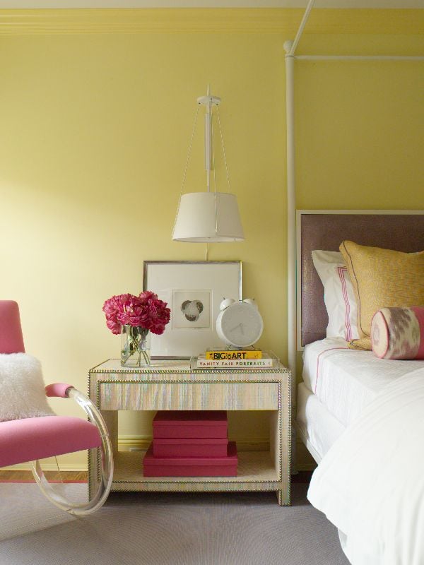 
Susan Bednar Long suggests clearing clutter from a bedside table space and bringing in...