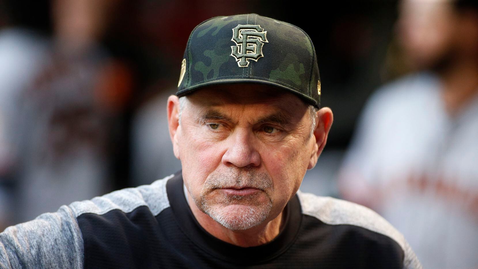 San Francisco Giants manager Bruce Bochy prior to a baseball game against the Arizona...