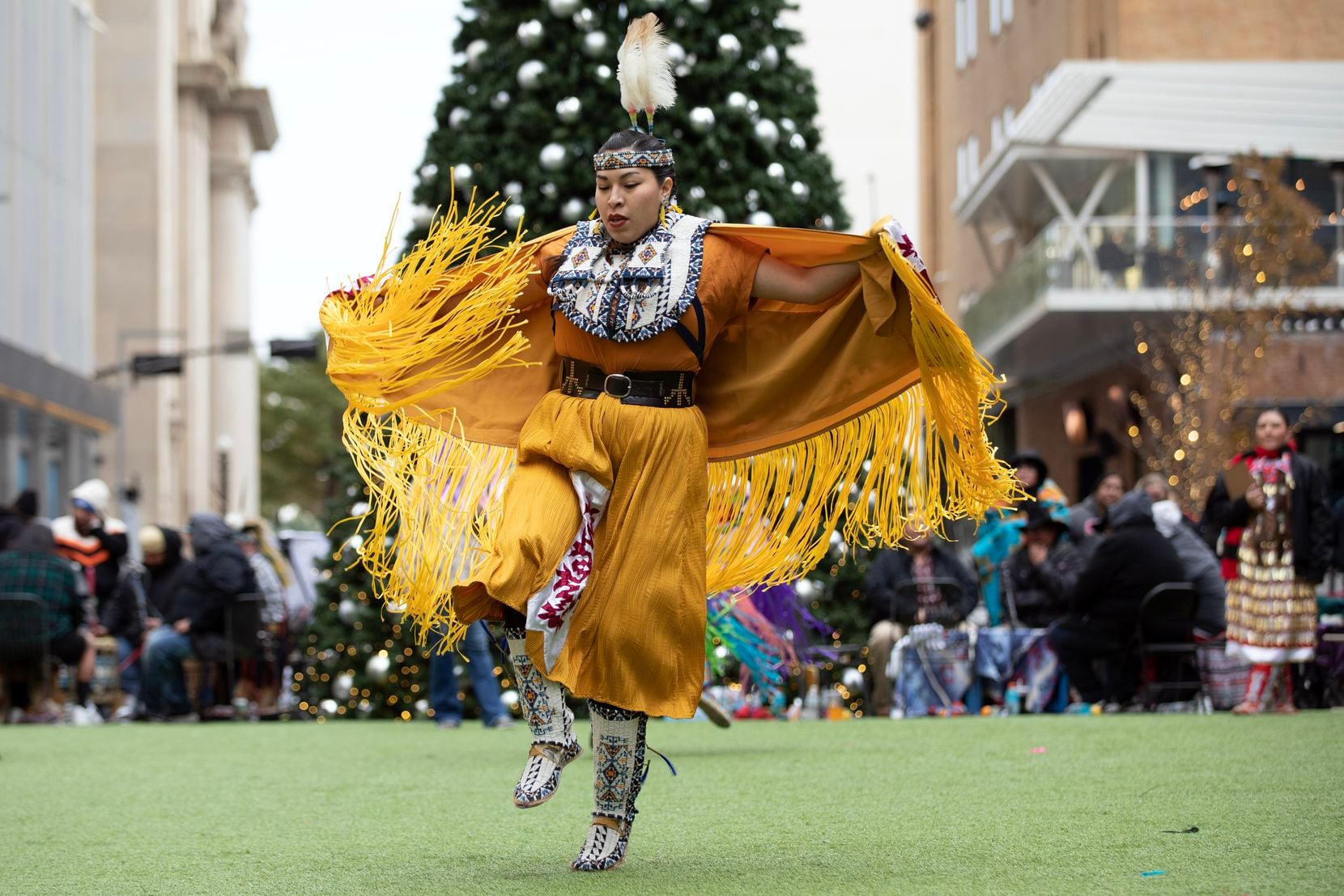 Native People in North Texas stroll in inaugural style present