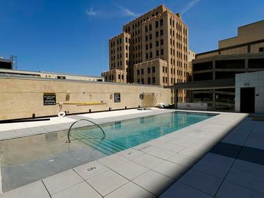 On the fourth floor is a  leisure pool and outdoor bistro area with space for cabanas at the...