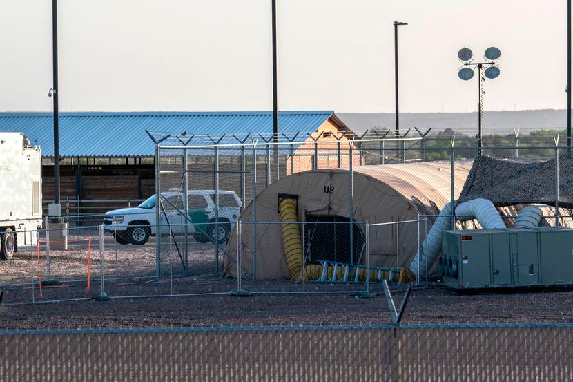 Este es el campamento para la detención de menores inmigrantes en Clint, Texas.(GETTY IMAGES)
