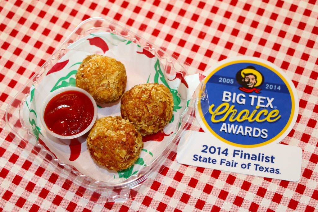 Fried Sriracha balls are a finalist in the 2014 Big Tex Choice Awards, the State Fair of...