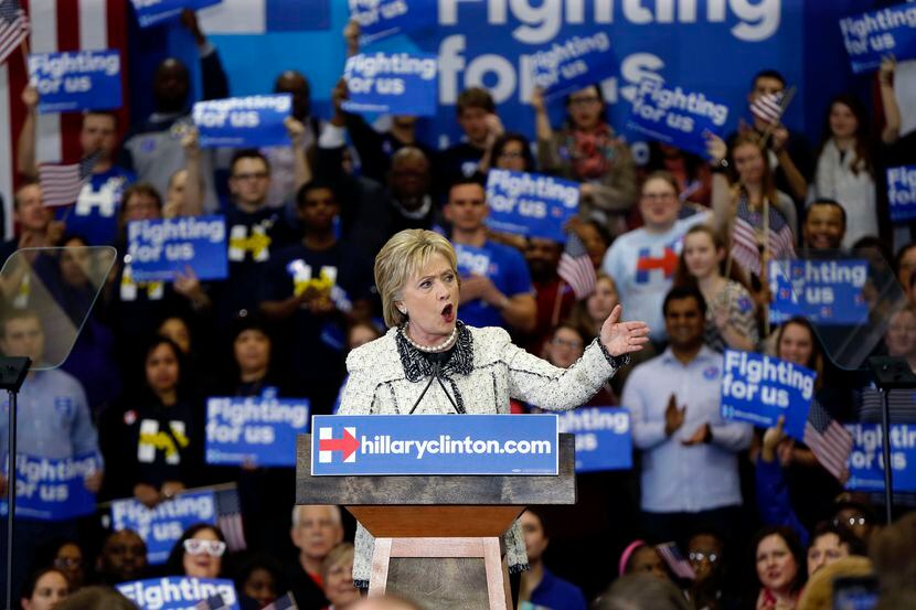 La candidata Demócrata Hillary Clinton en un acto de campaña en Carolina del Sur.
