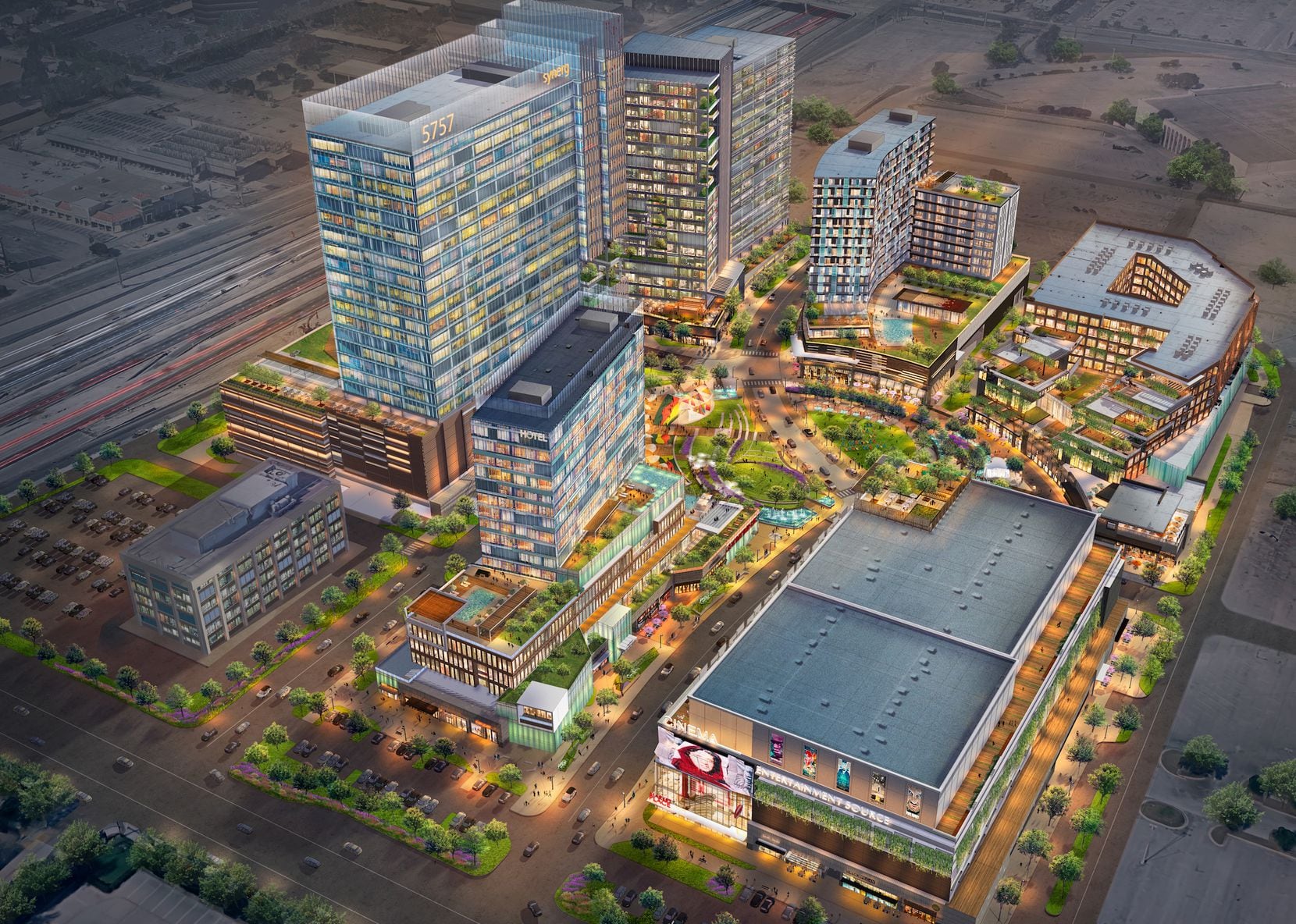 Developers KDC, Toll Brothers and Seritage Growth Properties plan to build office towers,...