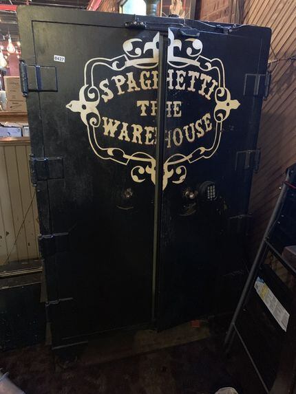 A safe inside the original Spaghetti Warehouse in Dallas is for sale in an online auction....