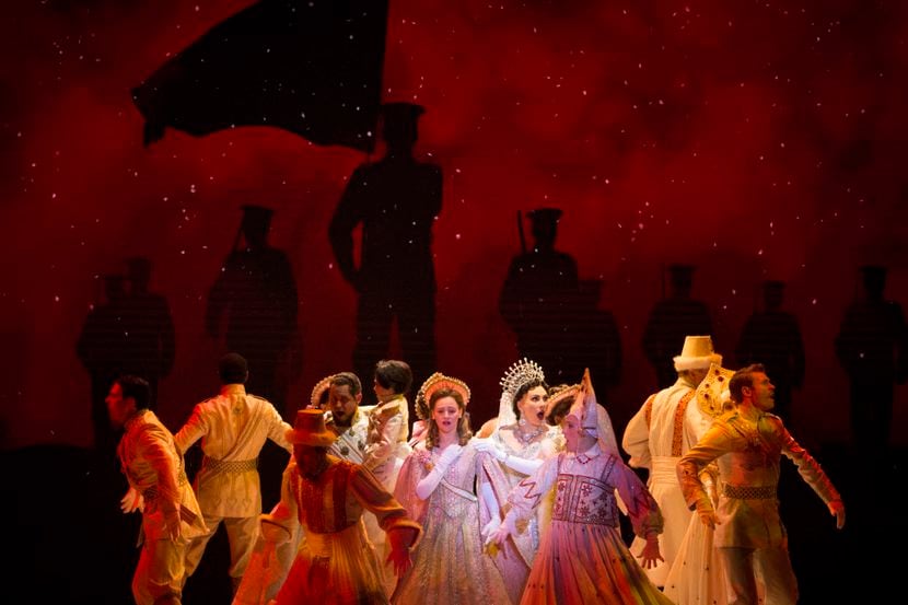 The ensemble performs “The Last Dance of the Romanovs” during a performance of Anastasia at...