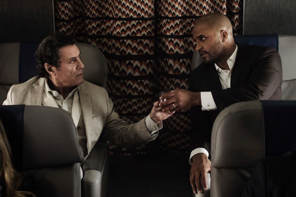 Ian McShane, left, and Ricky Whittle meet cute in "American Gods," which premiered April 30...
