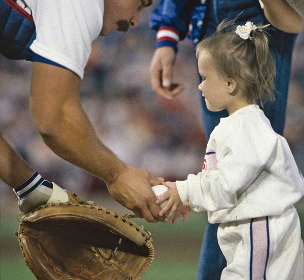 Dad throws first pitch in memory of son