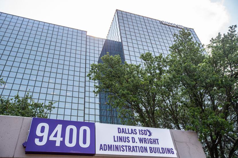 Dallas ISD headquarters in Dallas, Monday, August 9, 2021. (Brandon Wade/Special Contributor)