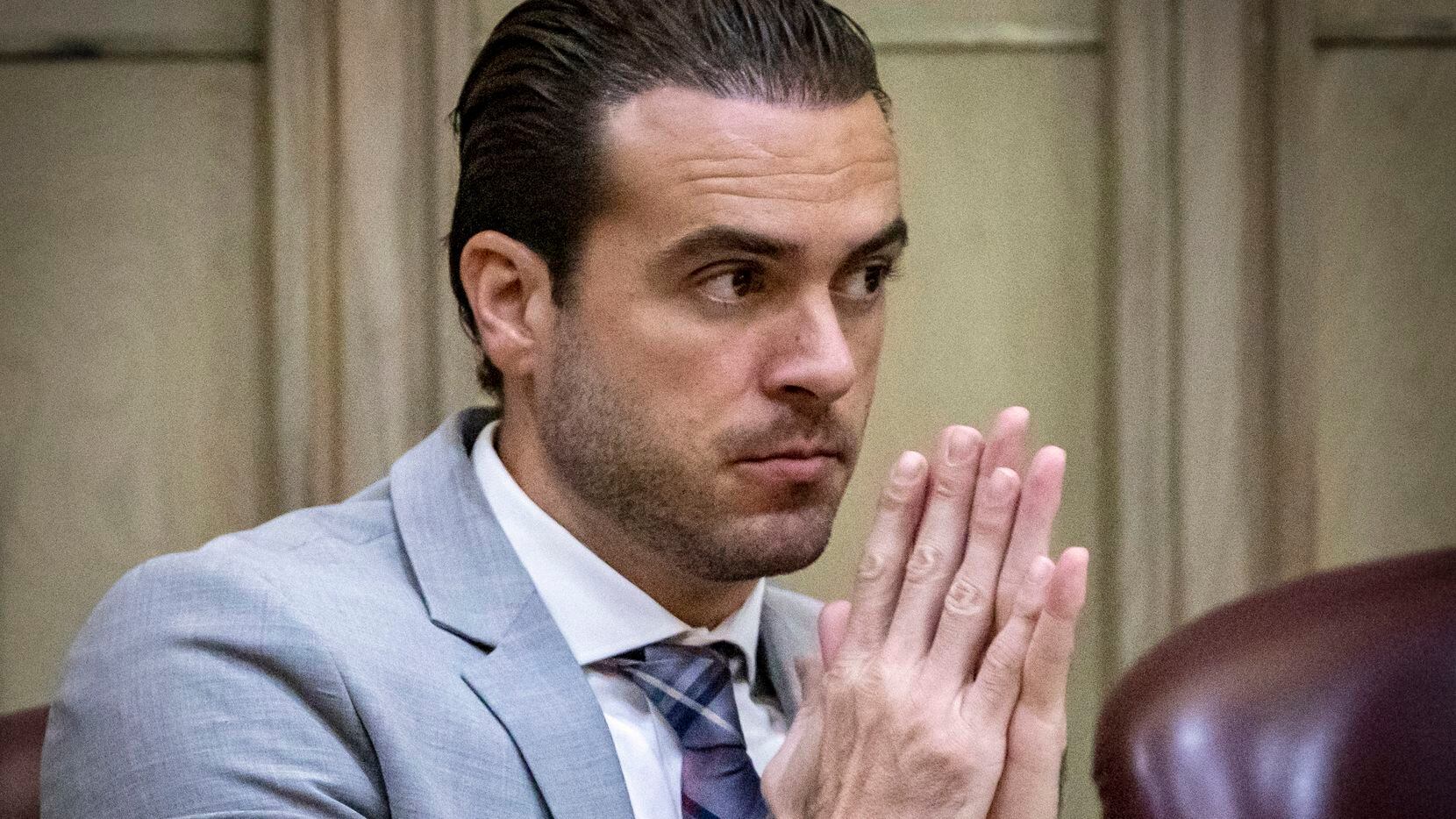El actor mexicano de telenovelas Pablo Lyle durante el juicio que enfrentó en la corte...
