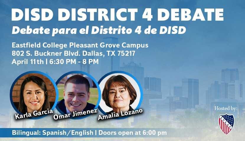 El debate bilingüe será este jueves 11 de abril. Foto: Evento de Facebook.

