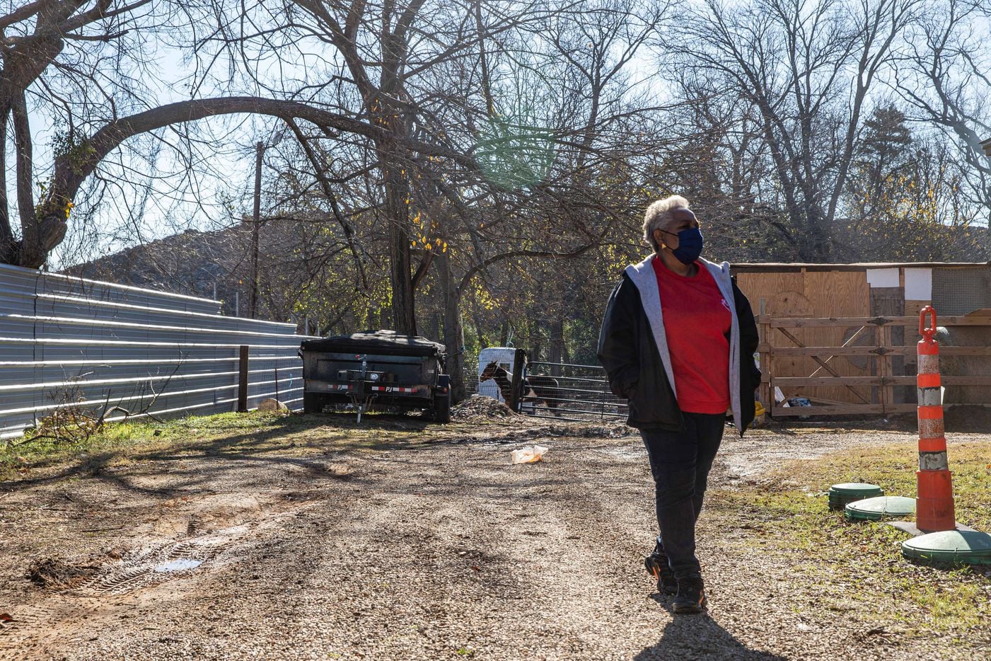 Marsha Jackson talks about when Dallas City starts to move shingles to the land adjacent to...