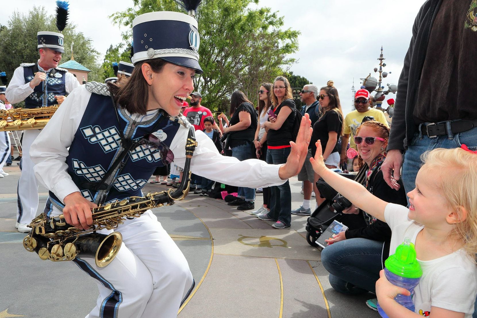 Noelle Fabian Dragon plays saxophone and other wind instruments in the Disneyland Band in...