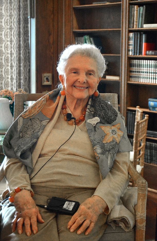 Caroline Rose Hunt, 94, at an event at the Dallas Arboretum in 2017