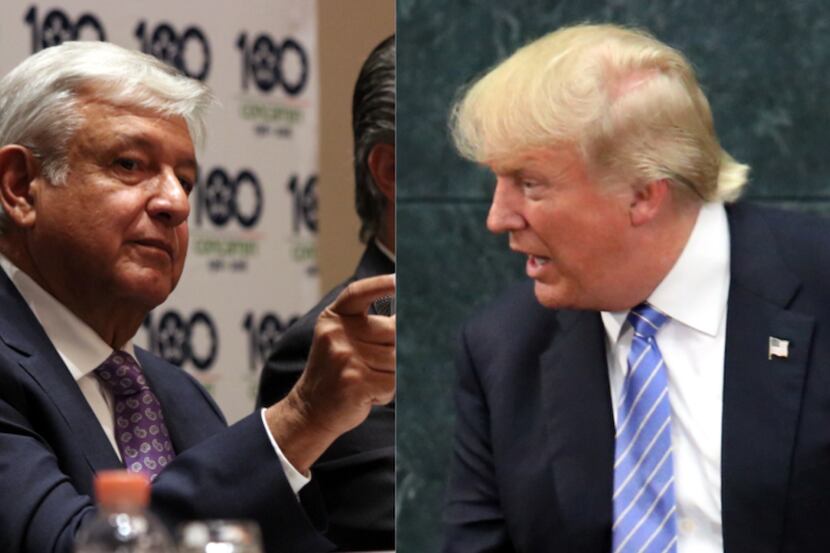 Andrés Manuel López Obrador y Donald Trump. AGENCIA REFORMA.
