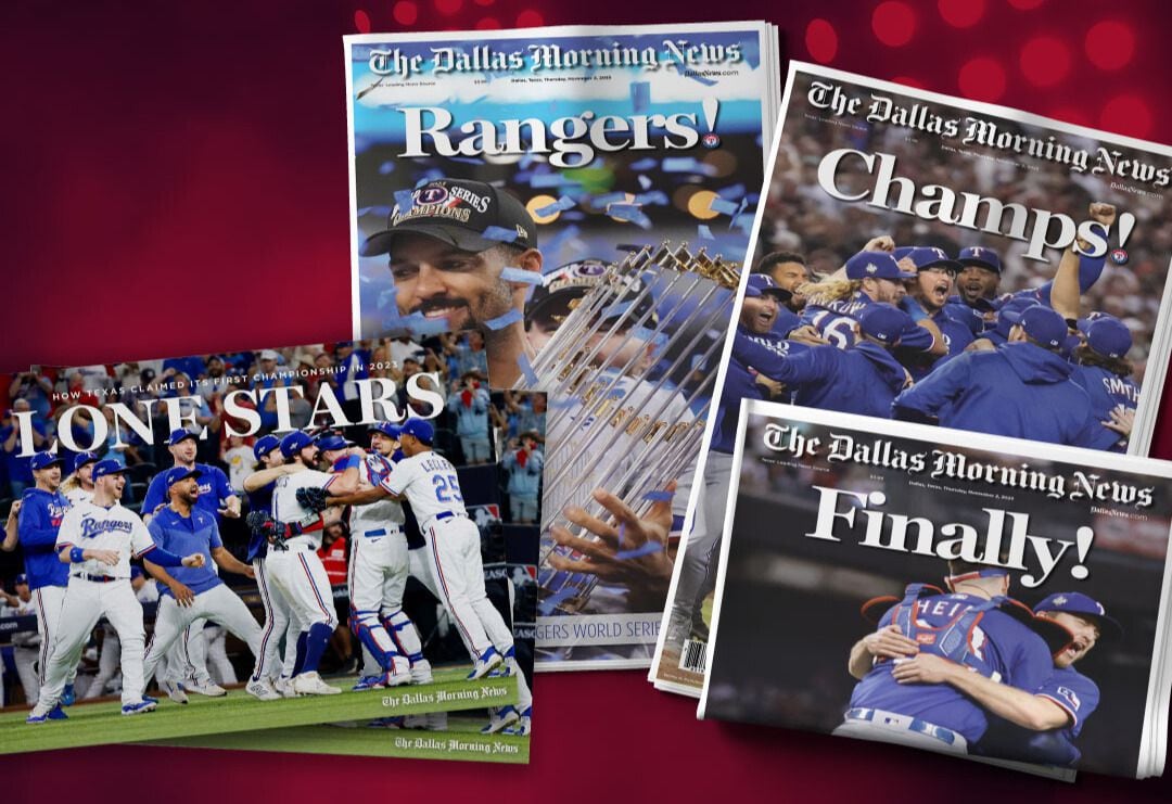 How to buy special edition Rangers World Series newspapers and