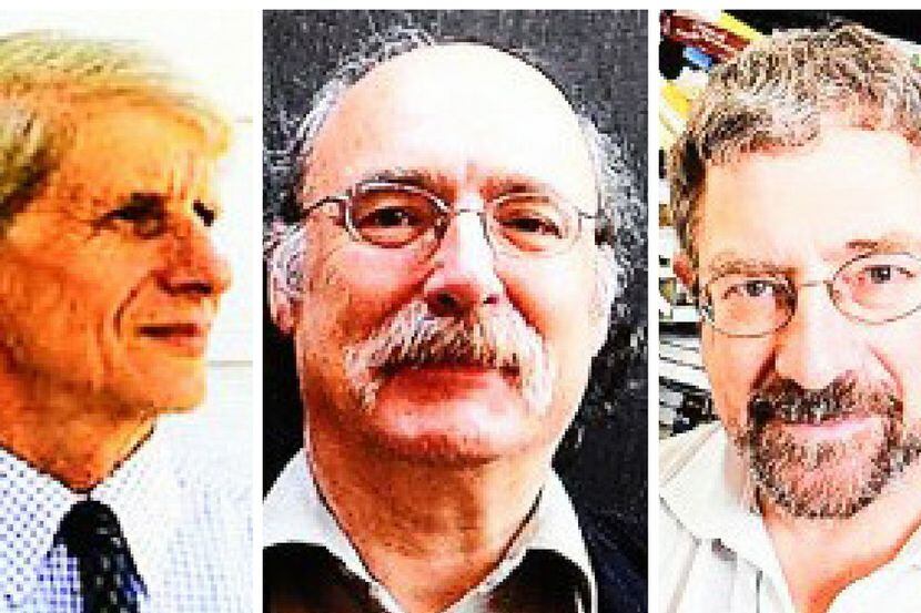 David Thouless, Duncan Haldane y Michael Kosterlitz ganadores del Premio de Física  2016 (AP)
