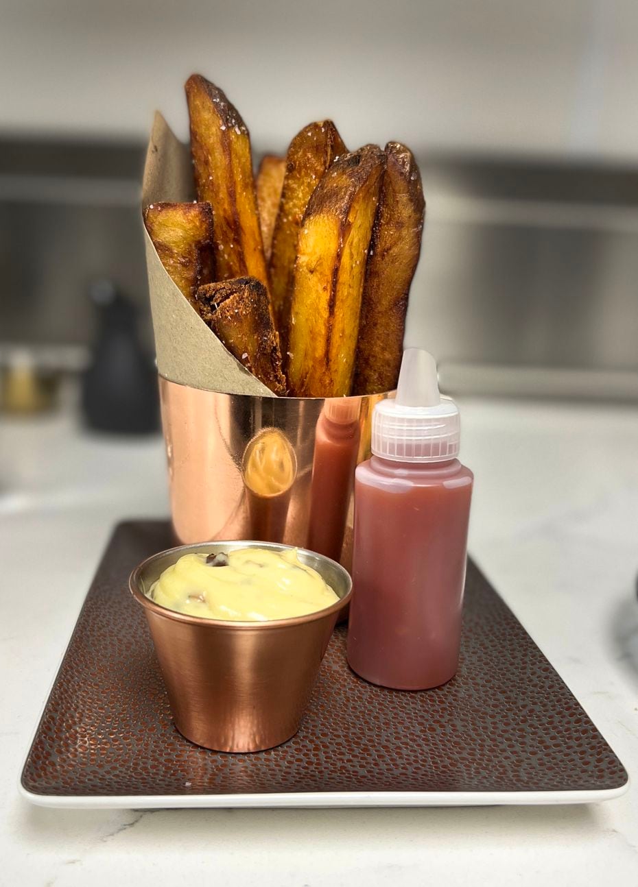 Each french fry at Crown Block is as big around as a thumb and twice as long, with a crispy...