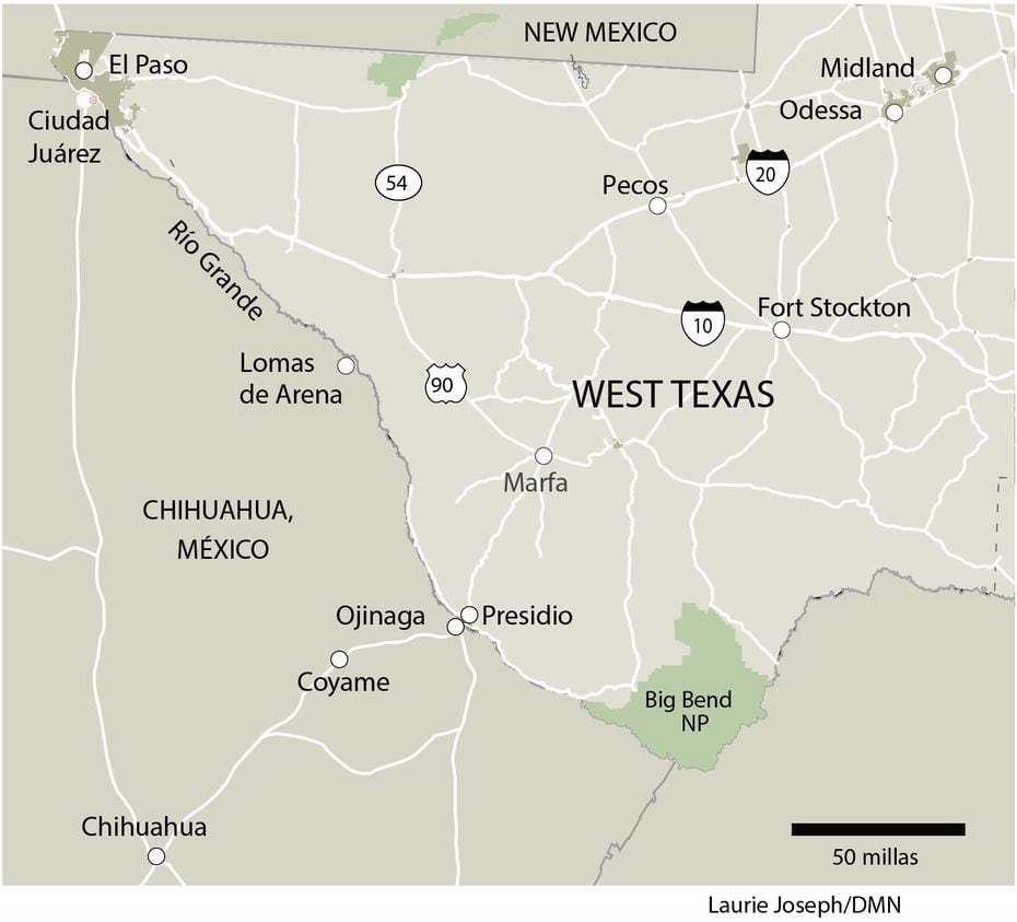 Zona fronteriza entre Chihuahua y el oeste de Texas.