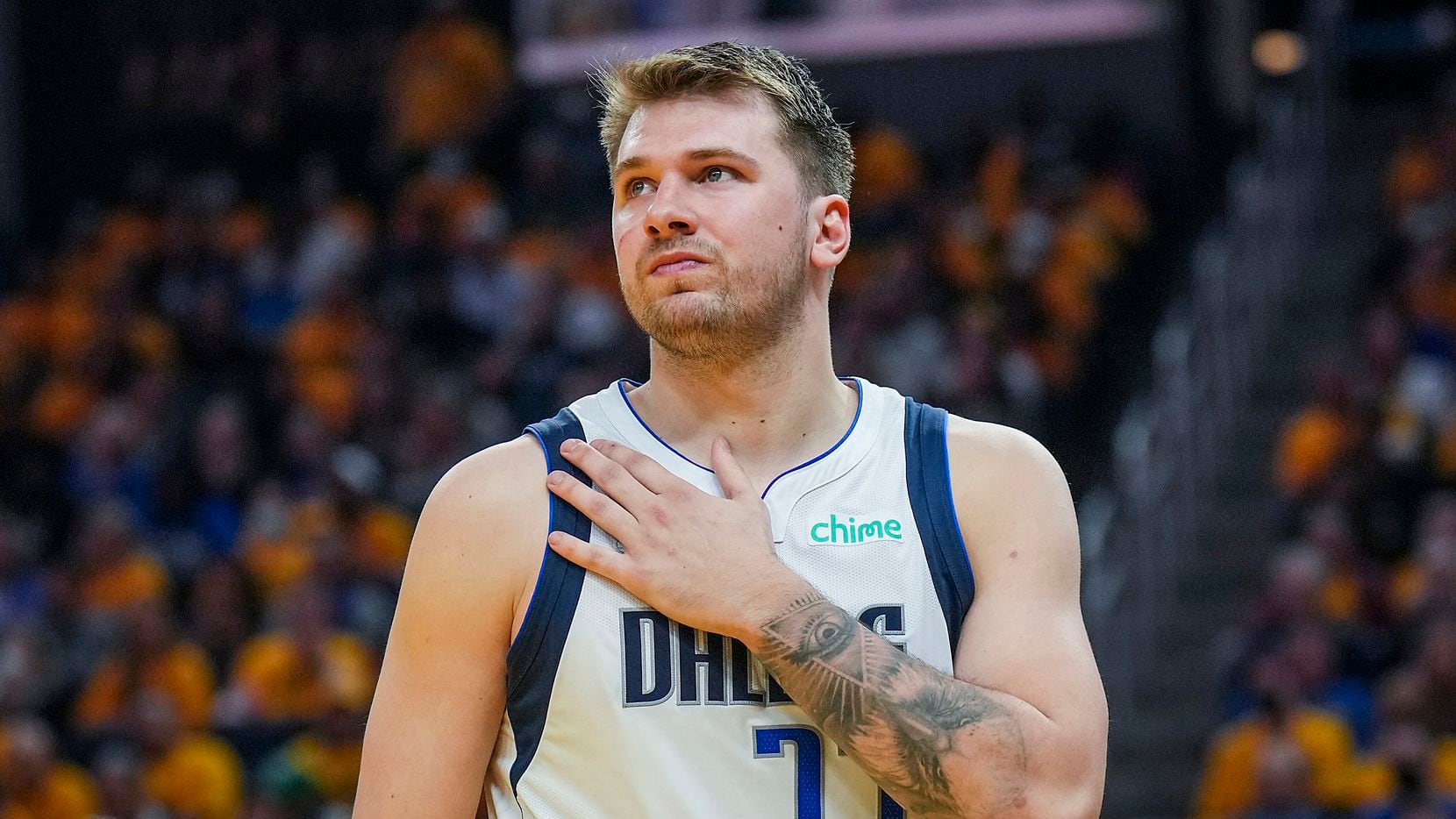 Scratched Up Luka Doncic Mavs Plagued By Shooting Woes In Game 1 Loss To Warriors