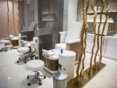 The nail salon at the spa at Hotel Crescent Court in Dallas on Monday, June 18, 2018. The...