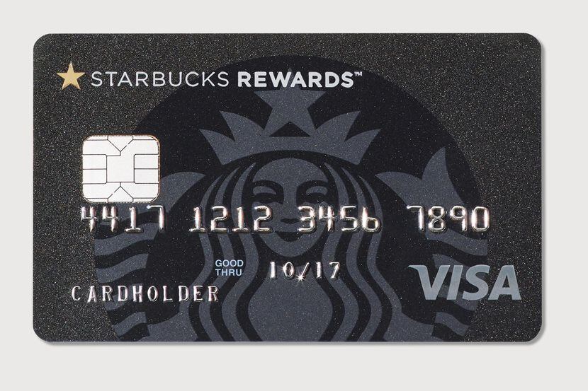 Imagen de la tarjeta de crédito de Starbucks.(AP)

