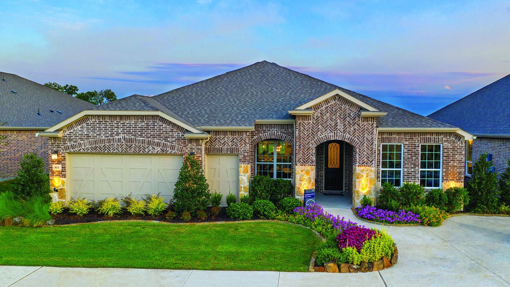 Del Webb’s 55-plus community at Trinity Falls offers one-story floor plans with 1,300 to...