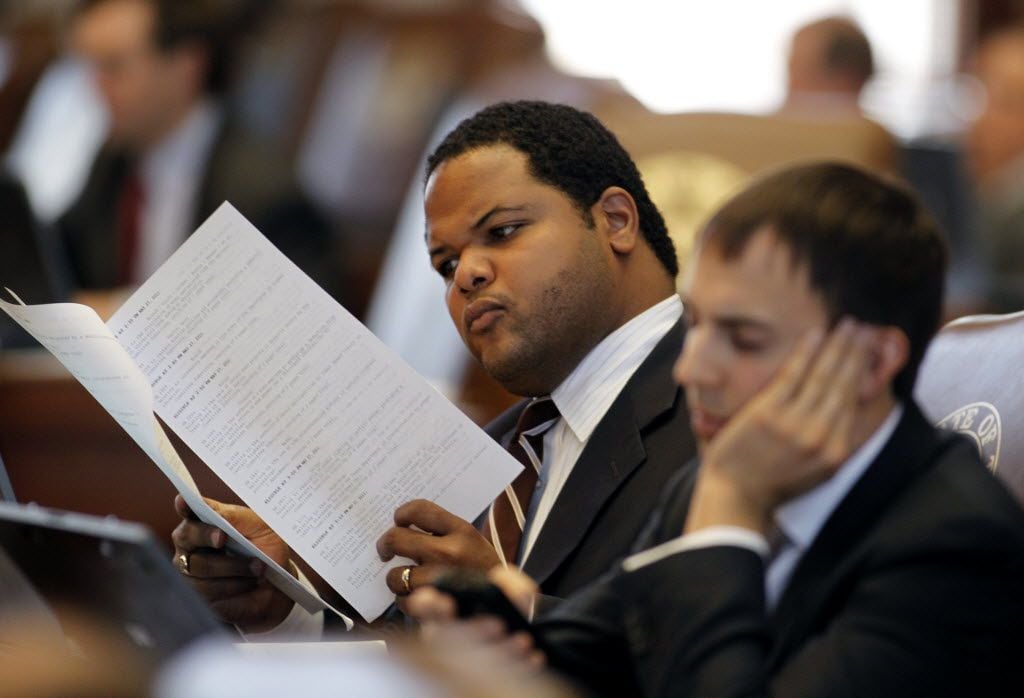 5/27/11 -   Rep. Eric Johnson, D-Dallas at the State Capitol. (Erich Schlegel/Special...