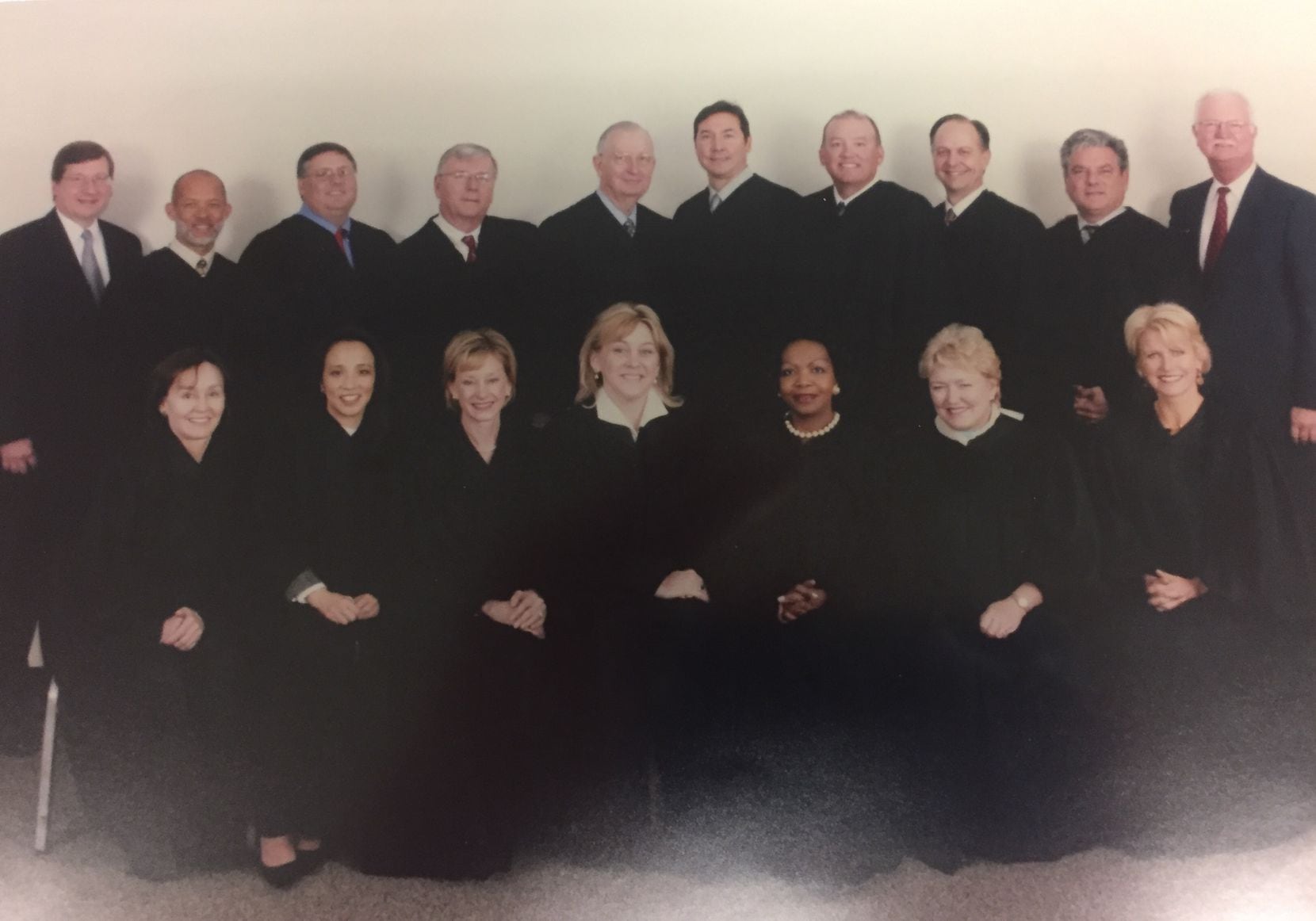 Dallas County's felony court judges circa 2005. (Courtesy photo)