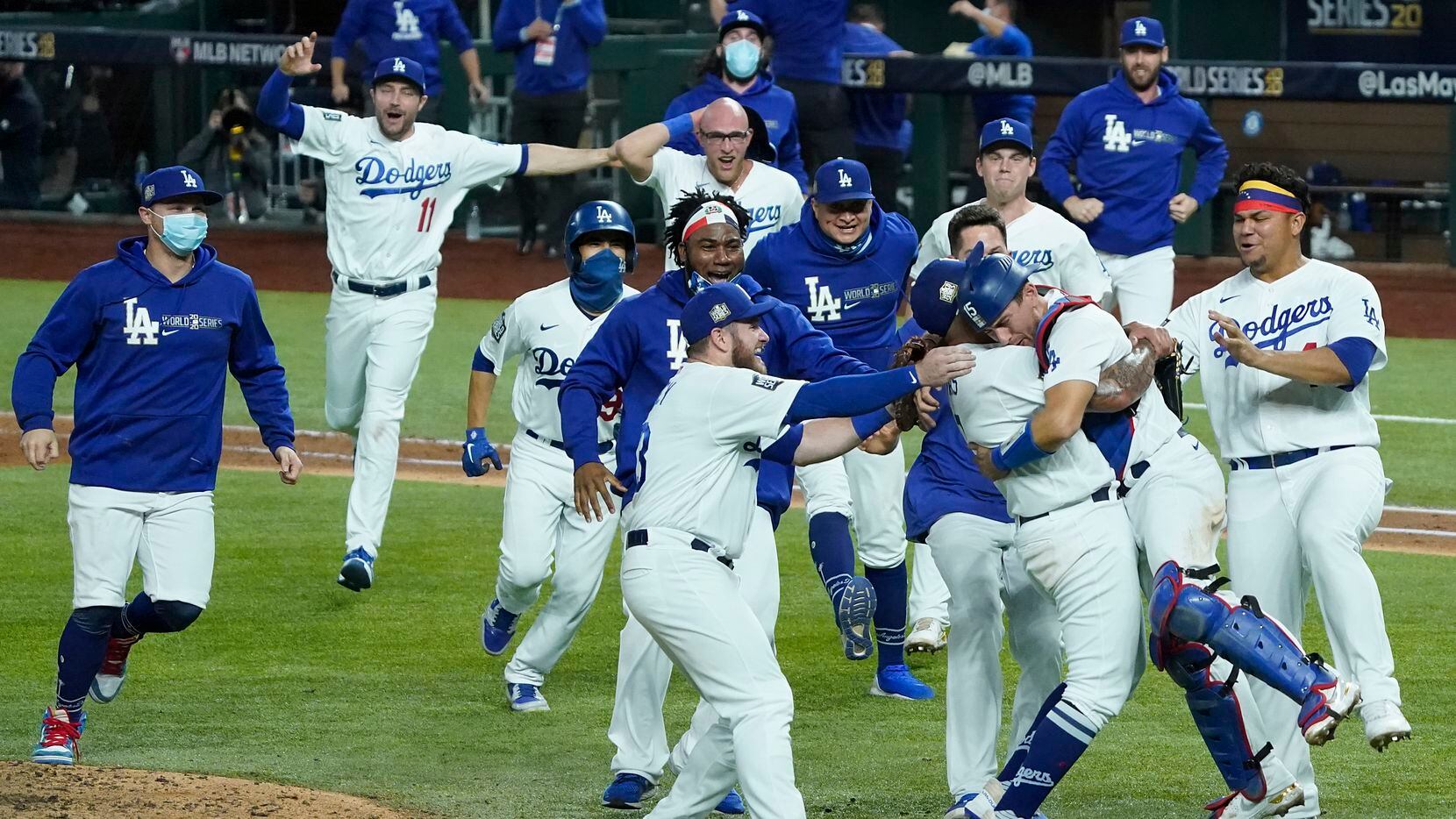 Dogpile Dodgers Celebrate First Title Since 19 After Wild Game 6 Win