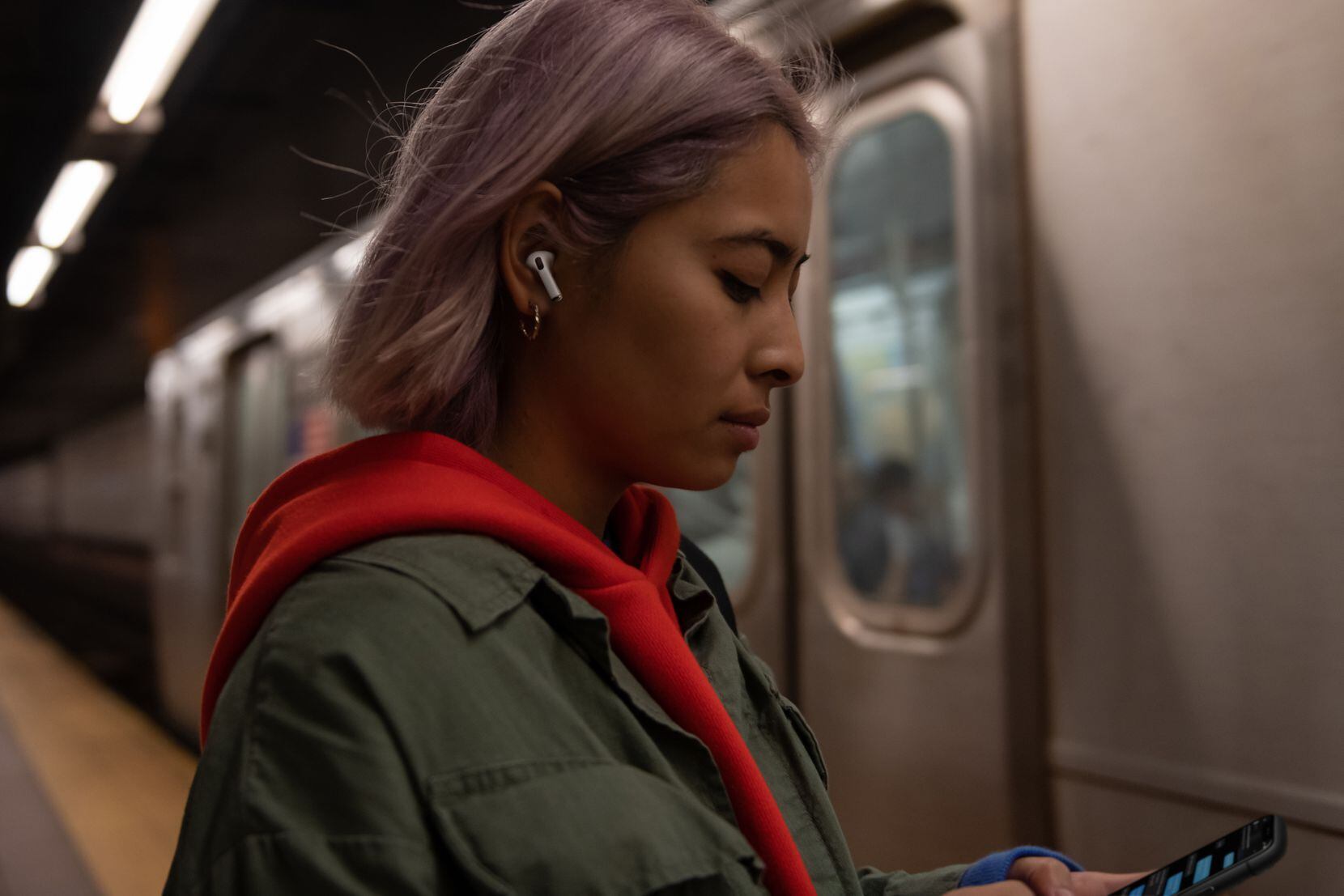 AirPods Pro don't hang as low from your ear as the original AirPods do.