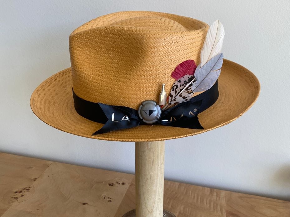 A fedora created by Flea Style for executives of La Crema, the Kentucky Derby's preferred wine.