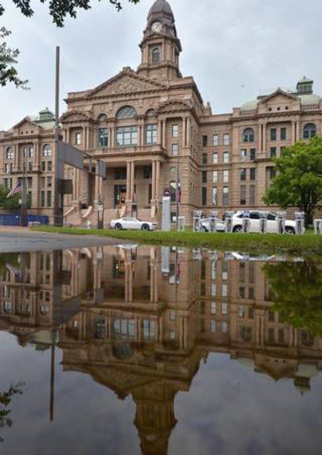 The 1895 Courthouse is among the five Tarrant County court buildings where weapons remain...