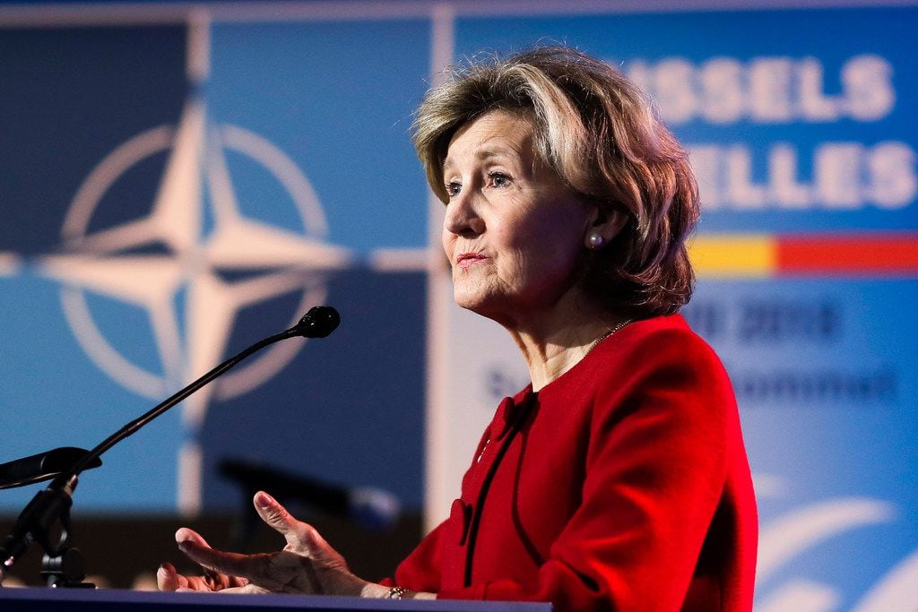 Former Texas Sen. Kay Bailey Hutchison, the U.S. ambassador to NATO, vowed to ensure a "smooth" transition to President-elect Joe Biden's administration.