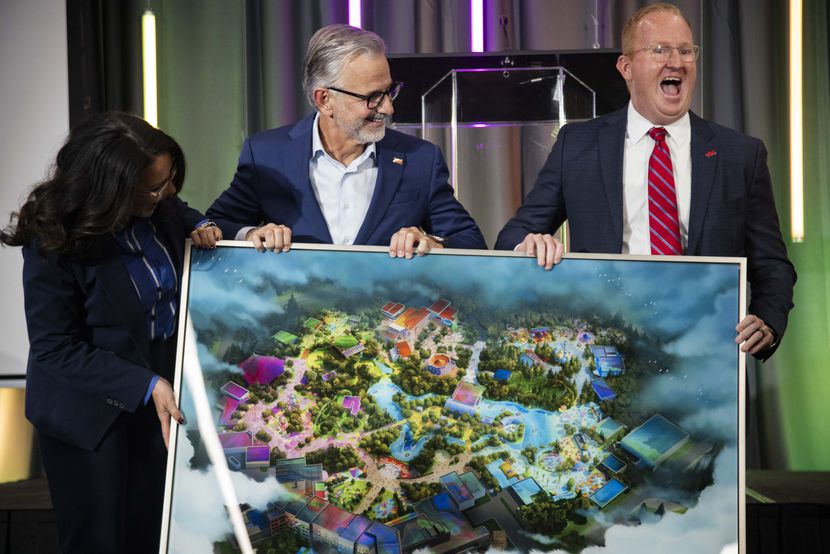 (From left) Molly Murphy, president of Universal Creative, Mark Woodbury, chairman and CEO...